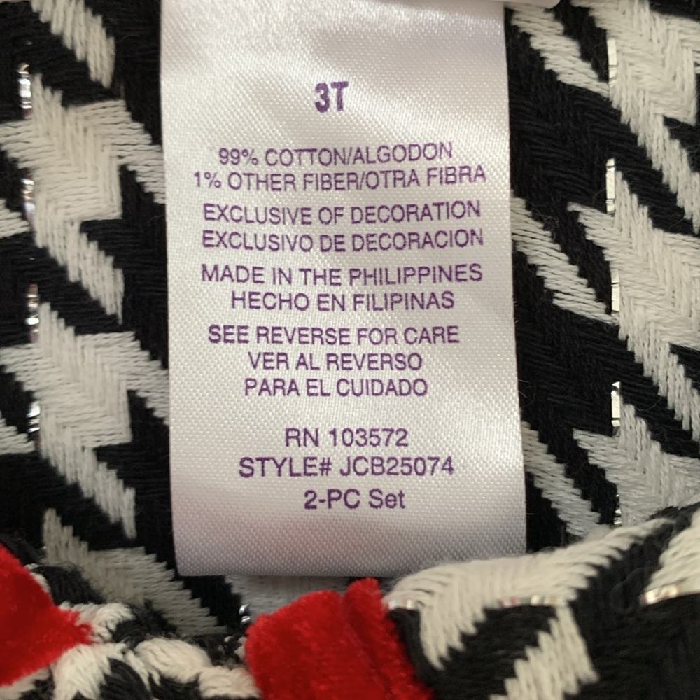 Blueberi Boulevard Black and White Houndstooth Jacket with Red Velvet Details - Picture 6 of 8